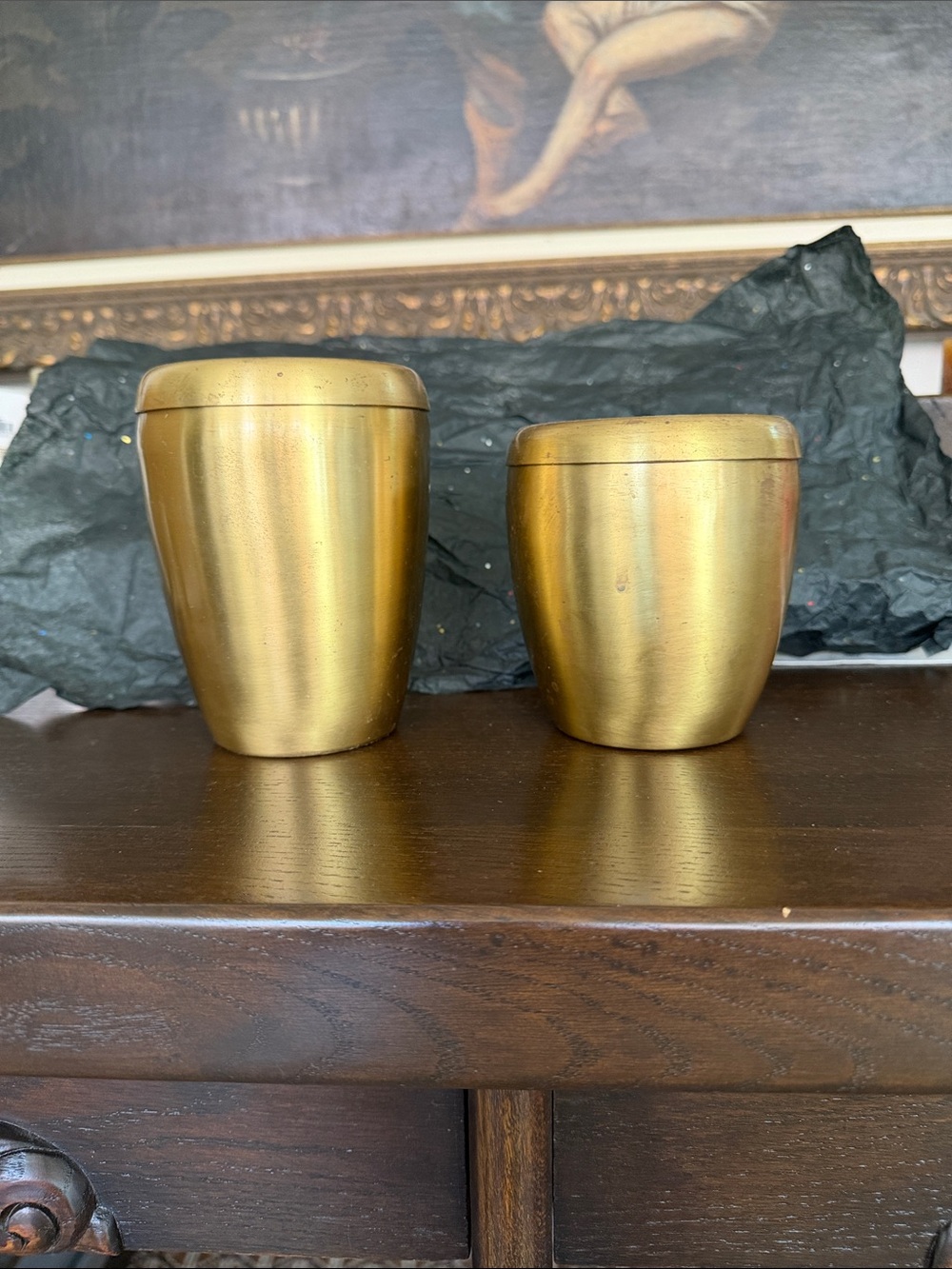 Stunning Hand Made Candles in Heavy metal Containers